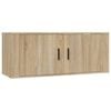 vidaXL Wall-mounted TV Cabinets 3 pcs Sonoma Oak 100x34.5x40 cm