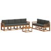 vidaXL Outdoor Sofa Set 8 pcs Natural and Anthracite