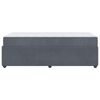 vidaXL Bed Frame with Mattress Dark Grey 90 x 190 cm Fabric