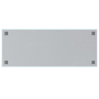 vidaXL Wall-mounted Magnetic Board White 100x40 cm Tempered Glass
