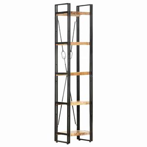 vidaXL 5-Tier Bookcase 39x30x180 cm Solid Mango Wood