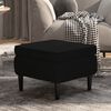 vidaXL Stool with Wooden Legs Black Velvet