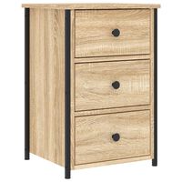 vidaXL Bedside Cabinet Sonoma Oak 40x36x60 cm Engineered Wood