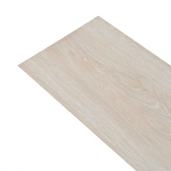 vidaXL Flooring Planks 18 pcs Oak Classic White 2.51 m&sup2; PVC