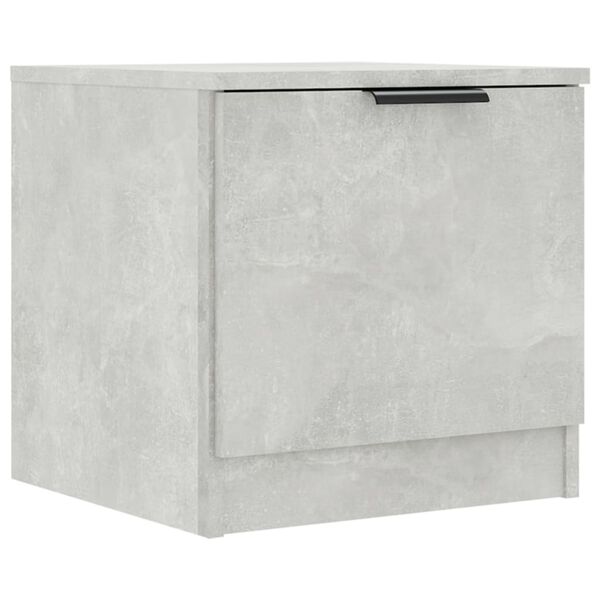 vidaXL Bedside Cabinet Concrete Grey 40x39x40 cm