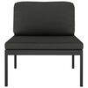 vidaXL Sectional Middle Sofa with Cushions Aluminium Anthracite