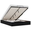 vidaXL Ottoman Storage Bed Frame without Mattress Black Double Fabric