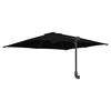 vidaXL Garden Parasol Black 248.5 x 247.5 x 160 cm Polyester and Steel