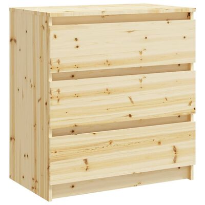 vidaXL Bedside Cabinet 60x36x64 cm Solid Fir Wood
