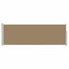 vidaXL Retractable Side Awning Taupe 500 x 100 cm Polyester