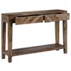 vidaXL Console Table Solid Mango Wood 118x30x80 cm