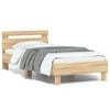vidaXL Bed Frame without Mattress with Headboard Sonoma Oak 90x190 cm