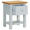 vidaXL Nightstand 36x30x47 cm Solid Oak Wood