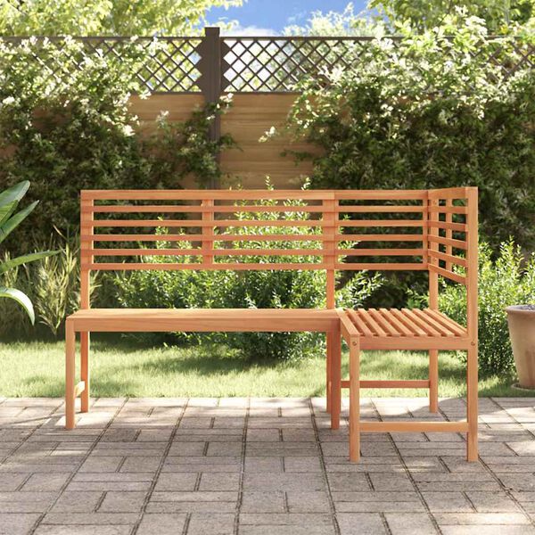 vidaXL Garden Corner Bench 140 cm Solid Acacia Wood