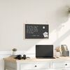 vidaXL Chalkboard with Solid Pine Wood Frame Black 60x40 cm