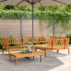vidaXL 4 Piece Garden Pallet Sofa Set Solid Wood Acacia