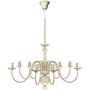 vidaXL Chandelier | Antique White | Metal | Large | Classic/Traditional
