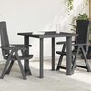 vidaXL Garden Table Anthracite 80x75x72 cm Plastic