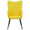 vidaXL Relaxing Chair Mustard Yellow Fabric