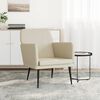 vidaXL Armchair Cream 61x78x80 cm Faux Leather