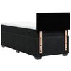 vidaXL Box Spring Bed with Mattress Black King Single Fabric