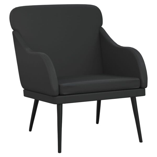 vidaXL Armchair Black 63x76x80 cm Faux Leather