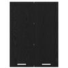 vidaXL Hanging Cabinet Black Oak 60 x 31 x 80 cm Engineered Wood