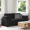vidaXL Loveseat Sofa Black 140 cm Velvet