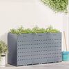 vidaXL Wheelie Bin Storage for 3 Bins Light Grey 204 x 77.5 x 121.5 cm