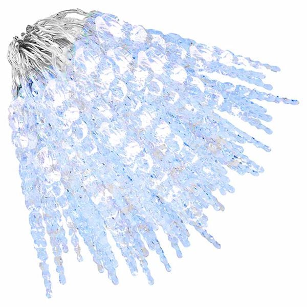 vidaXL Christmas Icicle Light 200 LEDs Cold White 20 m Acrylic PVC