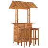 vidaXL 3 Piece Garden Bar Set Solid Wood Acacia