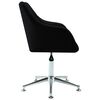 vidaXL Swivel Office Chair Black Fabric