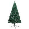 vidaXL Artificial Half Pre-lit Christmas Tree with Ball Set Green 120 cm