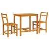vidaXL 3 Piece Balcony Set Solid Wood Acacia