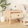 vidaXL Side Table 50x50x49 cm Solid Wood Pine