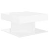 vidaXL Coffee Table High Gloss White 57x57x30 cm Engineered Wood