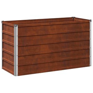 vidaXL Raised Garden Bed Rusty 100 x 40 x 55 cm corton