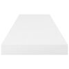 vidaXL Floating Wall Shelf High Gloss White 80x23.5x3.8 cm MDF