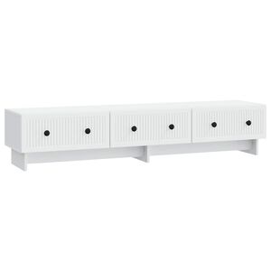 vidaXL TV Cabinet with Drawer White 147 x 34.5 x 30 cm Engineered Wood