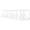 vidaXL Outdoor Dog Kennel Silver 2x14x2 m Galvanised Steel