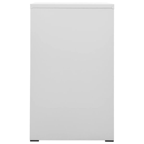 vidaXL Filing Cabinet Light Grey 46x62x102.5 cm Steel