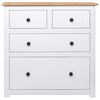 vidaXL Sideboard White 80x40x83 cm Pinewood Panama Range