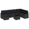 vidaXL Sofa Set 8 pcs Poly Rattan