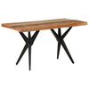 vidaXL Dining Table 140x70x76 cm Solid Reclaimed Wood