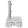 vidaXL Parasol Base Granite Rectangular 25 kg