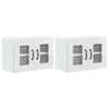 vidaXL Dishwasher Panel Kalmar 2 pcs High Gloss White 60 x 31 x 40 cm