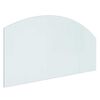 vidaXL Fireplace Glass Plate Transparent 100 x 50 cm Glass