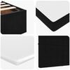 vidaXL Ottoman Bed with Mattresses Black Double Velvet