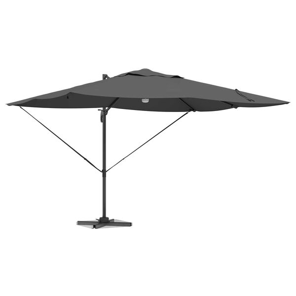 vidaXL Umbrella Anthracite 351 x 250 x 253 cm Polyester and Aluminium