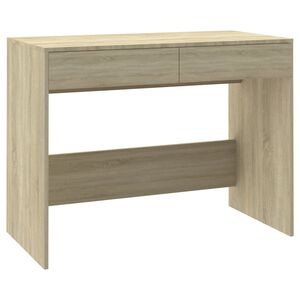 vidaXL Desk | Sonoma oak | Engineered wood | Medium | Desk | Rectangular